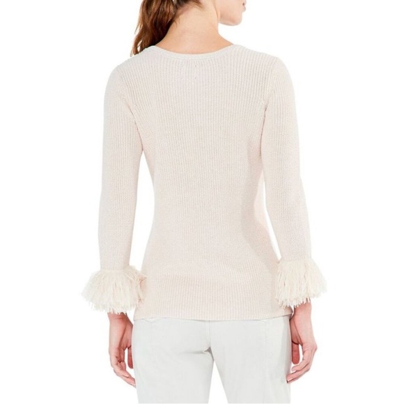 NIC+ZOE Night Fall Sweater in Palomino Cream Sweater Size Medium - Picture 2 of 10
